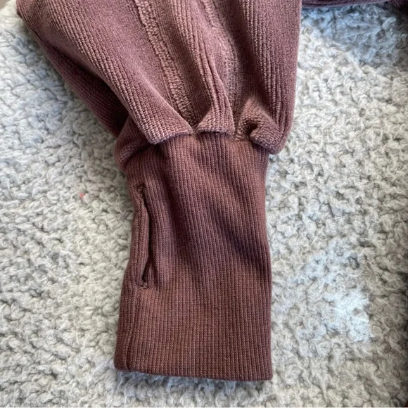 Free people movement hoodie womens Small brown cropped Y2K streetwear goth comfy - Picture 12 of 14
